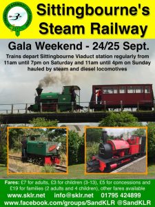 Gala Weekend at The Sittingbourne & Kemsley Light Railway
