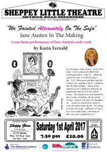 Jane Austen April 2017 at Sheppey Little Theatre