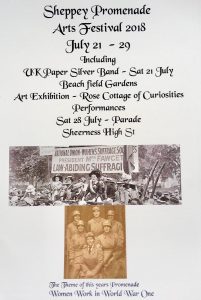 Sheppey Promenade Arts Festival Women in World War 1 & The Suffrage Movement - Grand Parade 28 July
