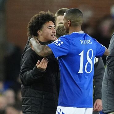 Everton footballer ‘gutted’ after son left on bench for FA Cup tie