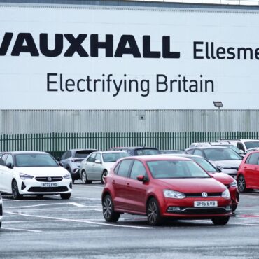 Car maker meets electric vehicle target despite criticising the goal and closing its Luton plant