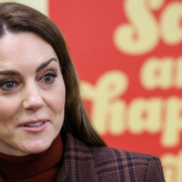 Kate met by shouts of ‘we need more funding’ as she visits women’s prison