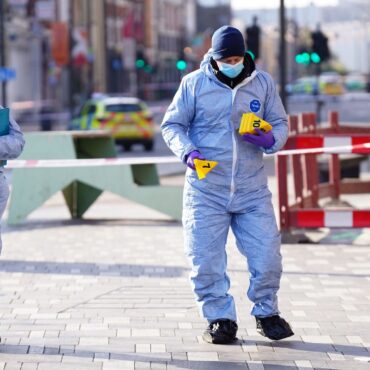 Three men found with stab wounds after fight in east London
