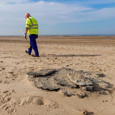 Race to clean up billions of plastic ‘nurdles’ that washed up in UK after tanker crash