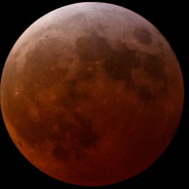 Blood moon visible across the globe following lunar eclipse