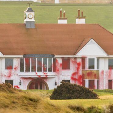 Man arrested after Trump’s Scottish golf course damaged