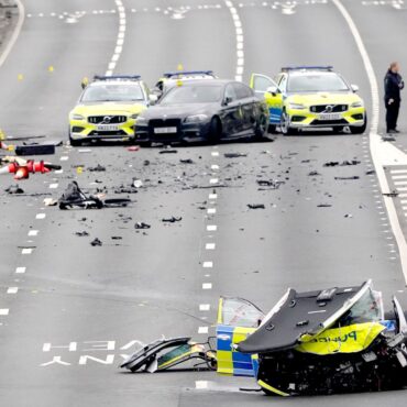 Man, 20, charged over police pursuit crash that injured seven officers