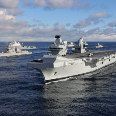 UK sends ‘powerful message’ as Royal Navy’s flagship begins eight-month deployment