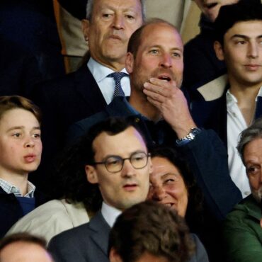 Prince William brings son George to Champions League away match