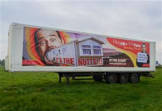 ‘It’s the Nutts!’: 40ft ad featuring Danny Dyer rolled out next to A249