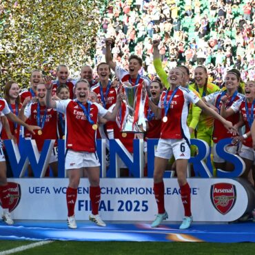 Arsenal win Women’s Champions League with victory over Barcelona
