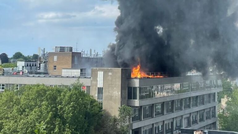 ‘Pregnant women and babies evacuated’ after fire at maternity hospital