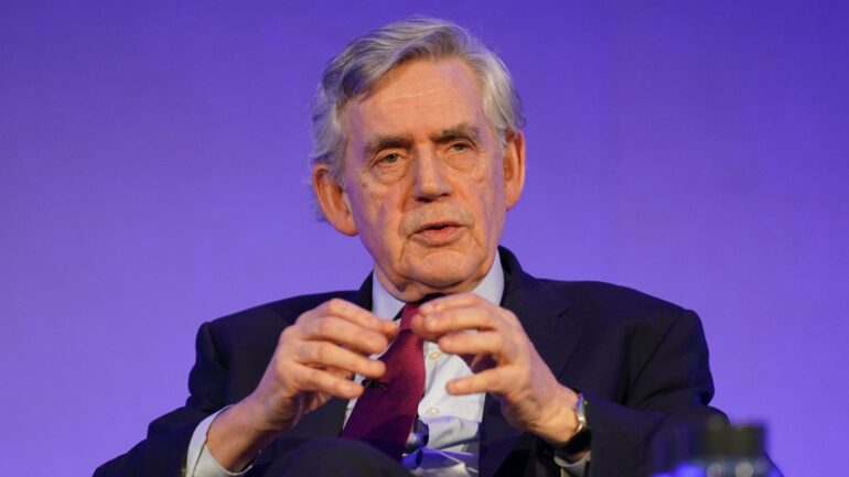 Gordon Brown suggests people on top rate of income tax should be excluded from winter fuel