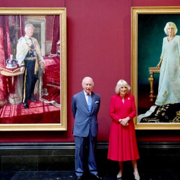 King and Queen unveil coronation portraits