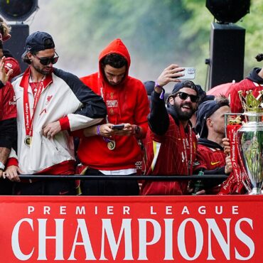 Liverpool hold victory parade after Premier League win