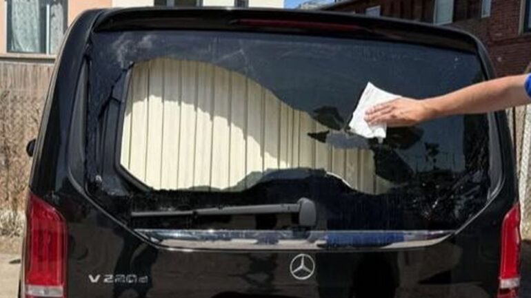 Vandals target Luke Littler’s van during match