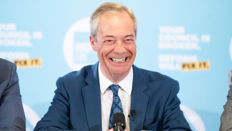 Reform UK to accept crypto donations, Farage says