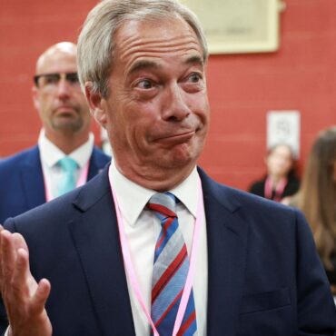 Farage toasts by-election success as party wins ‘by a gnat’s knob’