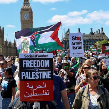 Tens of thousands join pro-Palestine protest in London for Nakba anniversary