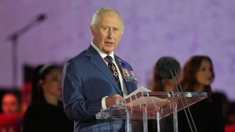 King Charles echoes his grandfather’s historic VE Day speech as he marks 80th anniversary