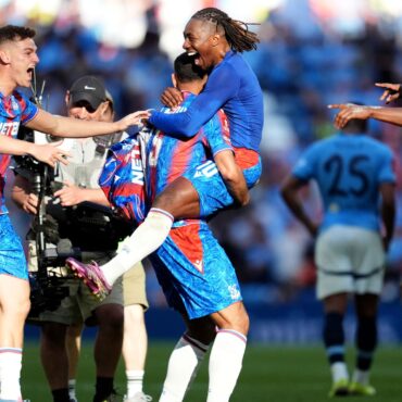 Crystal Palace celebrate historic FA Cup win after victory over Man City