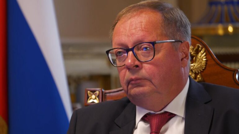 Russian ambassador partly blames UK for Ukrainian drone attack