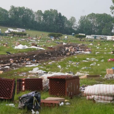 Major traveller community event leaves fields littered with rubbish
