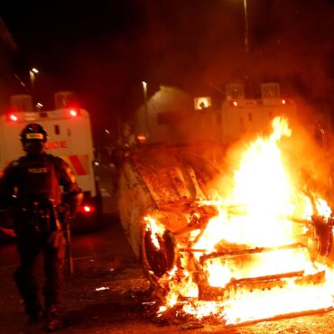 Six arrested in Northern Ireland – as 17 officers injured in second night of violence
