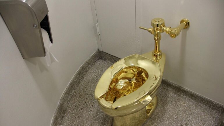 Two men jailed for their roles in theft of £4.75m gold toilet