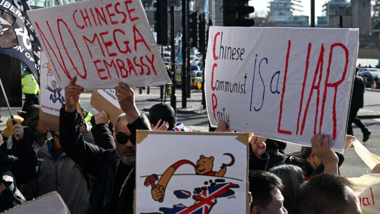 Minister dismisses US misgivings over Chinese ‘super embassy’ in London – as Tories warn of ‘espionage base’