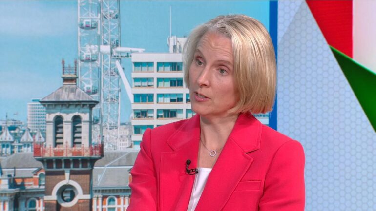 Treasury minister tells Sky News she is ‘not ruling out’ tax rises in autumn