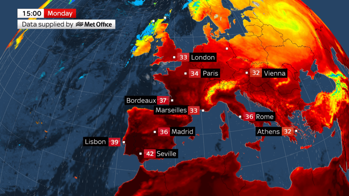 What is a ‘heat dome’ – and how long is it set to affect the UK?