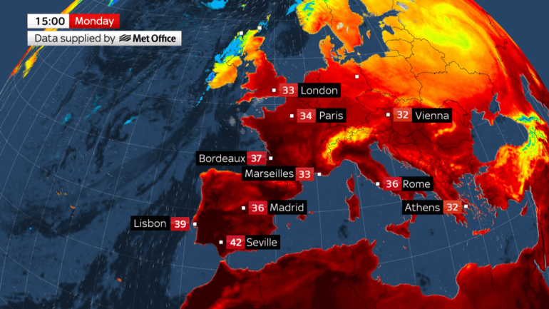 What is a ‘heat dome’ – and how long is it set to affect the UK?