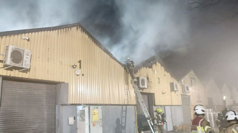 Russian mercenary group ‘ordered arson attack on UK warehouse’