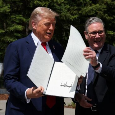 US-UK trade deal ‘done’, says Trump as he meets Starmer at G7