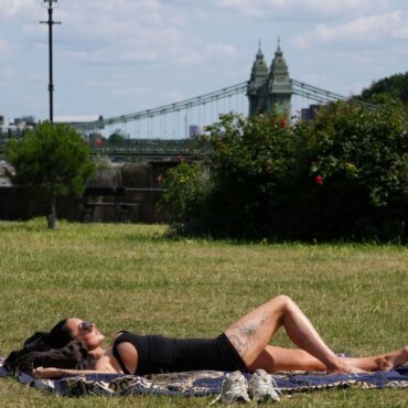 Amber heat health alert issued across England