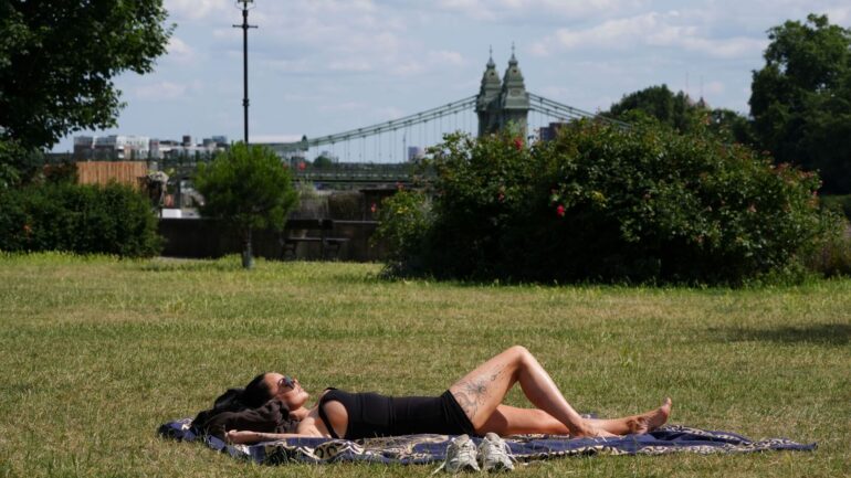 Amber heat health alert issued across England