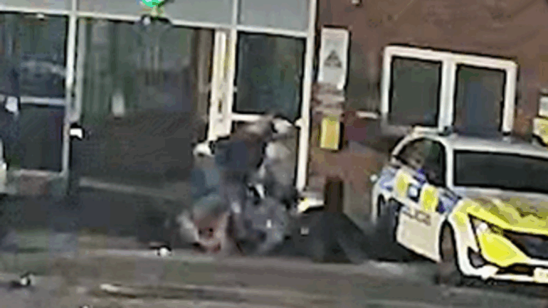 Man jailed over police station attack involving Molotov cocktail, knife and wooden pole