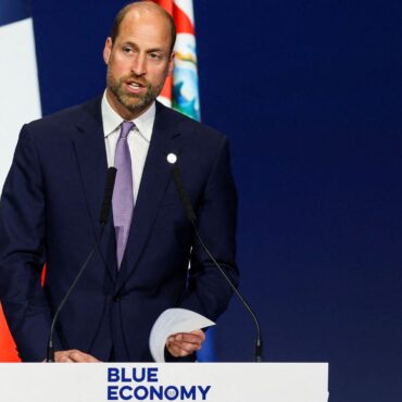 Prince William warns world’s oceans are ‘diminishing before our eyes’