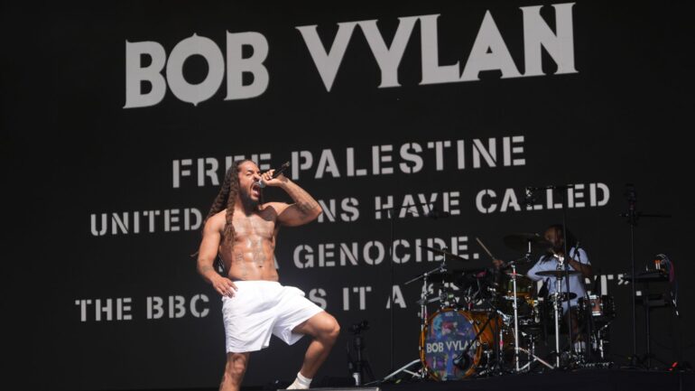 Chief rabbi condemns BBC’s ‘mishandled response’ to anti-IDF chanting at Glastonbury – as band issues new statement