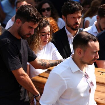 Porto suburb’s saddest day – as Diogo Jota and his brother are laid to rest