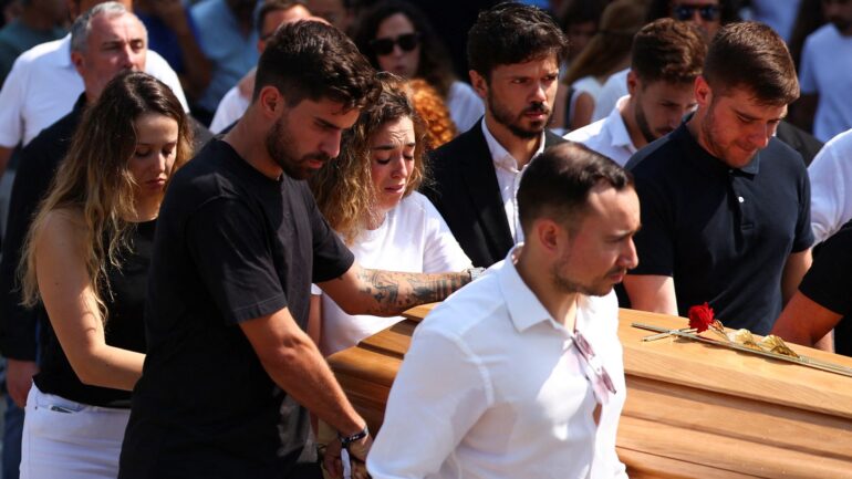 Porto suburb’s saddest day – as Diogo Jota and his brother are laid to rest