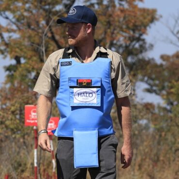 Harry follows in Diana’s footsteps – and returns to Angola to back landmine clearing charity