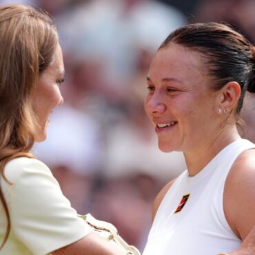 Tearful tennis star reveals ’emotional’ words of comfort from Kate after crushing Wimbledon final defeat