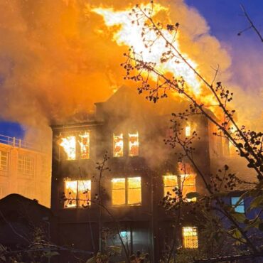 Boy, 12, charged over fire that tore through town centre shops