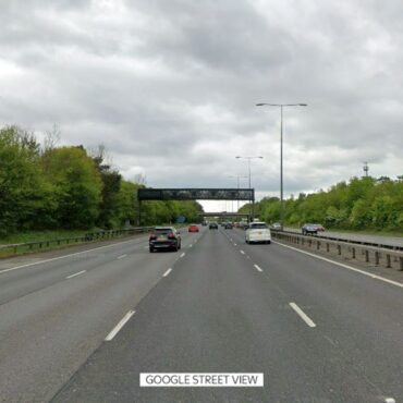Police hunt four people who fled from Mercedes after fatal motorway crash