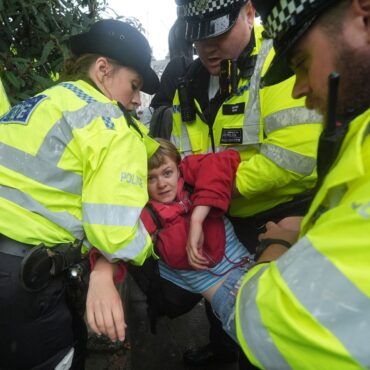 Police arrest Palestine Action protesters in Parliament Square