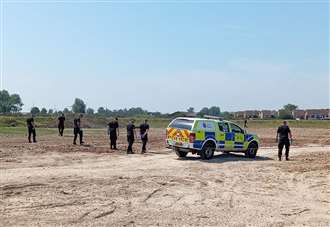 Beach death man ‘struck on head with large concrete slab’