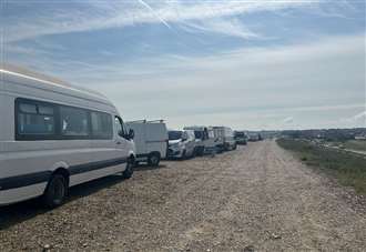 Warning to caravans flouting ban as council moves to clear seaside ‘squatter camp’