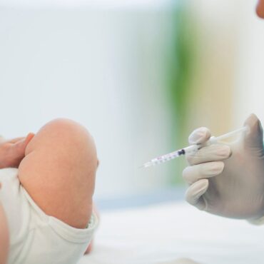 What vaccines are children recommended to have and when?